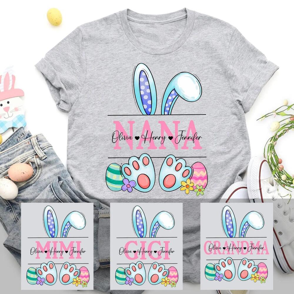 Nana Easter Shirts, Easter Day Gift For Grandma Nana Mimi Gigi